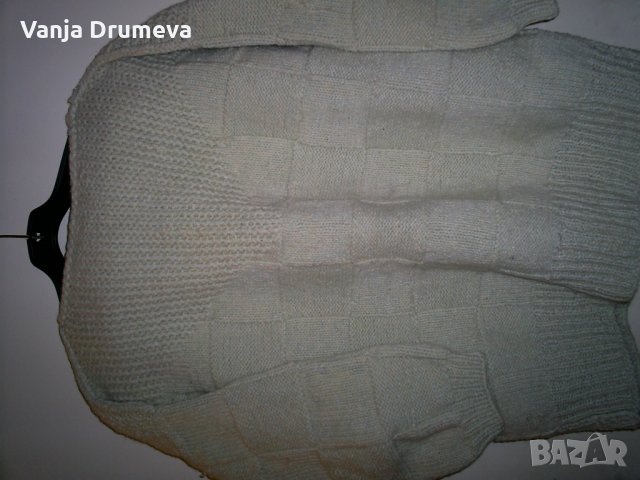 ръчно плетен пуловер от 100 %  домашна вълна, снимка 9 - Блузи с дълъг ръкав и пуловери - 35467192
