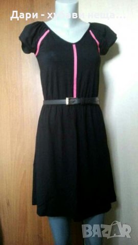 Рокля от фино трико, в черно и розово👗🍀XS,S,M👗🍀арт.3051