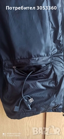 Мъжко Отопляемо яке с USB зареждане 6XL ,черно, снимка 4 - Якета - 53322768