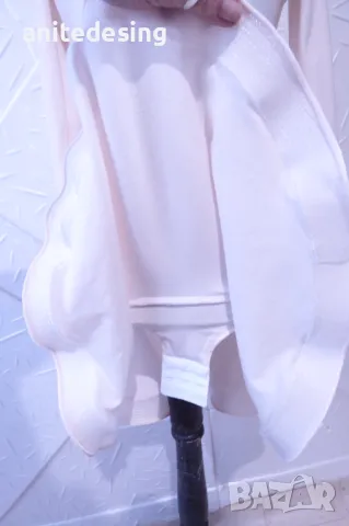 Детска рокля за спортни танци в блед прасковен цвят, снимка 9 - Детски рокли и поли - 49061037