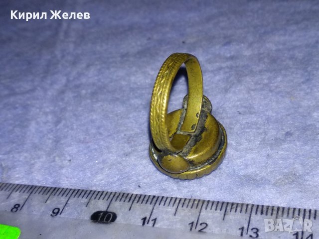 19 Век ВЪЗРОЖДЕНСКИ АВТЕНТИЧЕН ТЮРКОАЗЕН ЕТНОГРАФСКИ РЯДЪК ПРЪСТЕН РЪЧНА МАЙСТОРСКА ИЗРАБОТКА 37139, снимка 16 - Антикварни и старинни предмети - 40556433