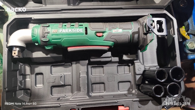 трисчотка parkside 20V, снимка 3 - Винтоверти - 52565779