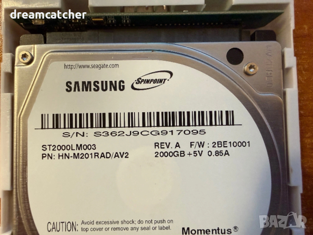 Външен Хард Диск Seagate M9T SpinPoint SATA6 32MB Cache 2.5" ST2000LM003, снимка 4 - Твърди дискове - 54141487