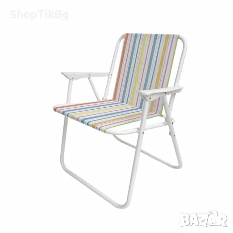 Плажен сгъваем стол цветни РАИТА 73*52*43cm  Без избор на Цвят ., снимка 2 - Градински мебели, декорация  - 49885084