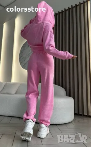 Дамски комплект с горнище с цип Pink, снимка 3 - Спортни екипи - 35930996
