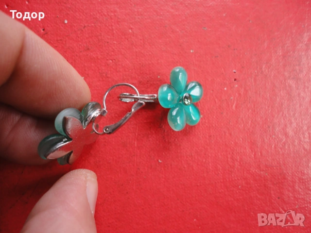 Страхотни обеци обици с камъни 6, снимка 4 - Обеци - 54088929