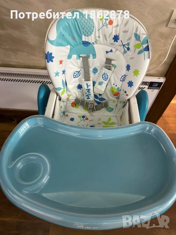 Бебешко столче за хранене Cangaroo Mint. , снимка 2 - Столчета за хранене - 54152332