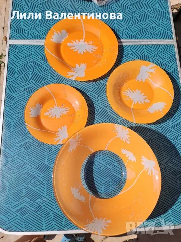 luminarc thais orange, 19 части, снимка 2 - Сервизи - 55799470