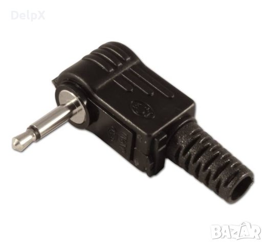 Букса за кабел, ъглова, MONO, 3,5mm JACK(м), снимка 1 - Други - 42603170
