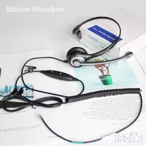 Телефонни слушалки Wantek F600S1, За стационарни телефони, Централи, снимка 2 - Стационарни телефони и факсове - 55839039