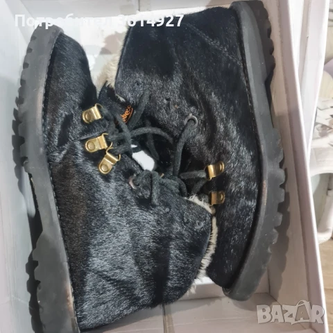 Боти с косъм естествена кожа Rebecca White N36 -23,5cm, снимка 4 - Дамски боти - 51006935