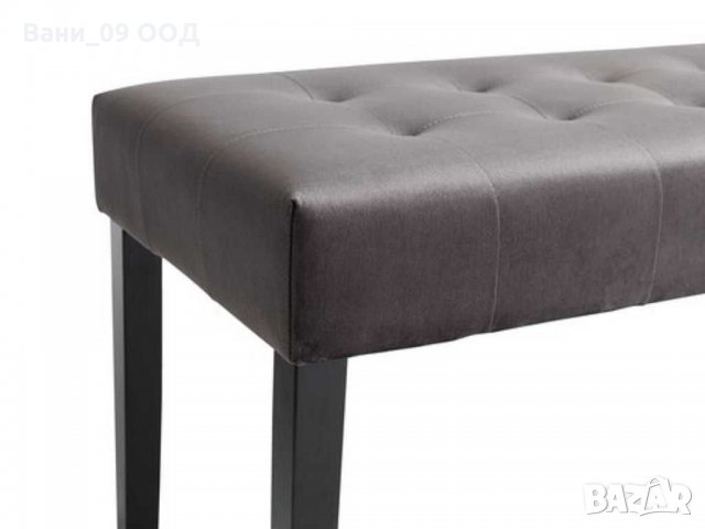 Интериорна пейка от кадифе и масивен чам, снимка 2 - Дивани и мека мебел - 31803837