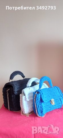Дамски плетени чанти, снимка 2 - Чанти - 40686937