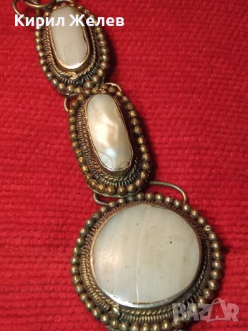 ОСМАНСКА ВЪЗРОЖДЕНСКА СТАРИННА САЧАНЕНА ГРИВНА с БЯЛ ИВИЧЕСТ АХАТ 4973, снимка 13 - Антикварни и старинни предмети - 29546040