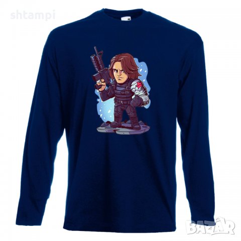 Мъжка тениска Marvel Winter Soldier  Игра,Изненада,Подарък,Геймър,, снимка 11 - Тениски - 36791855