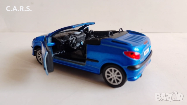 Peugeot 206 CC Cabrio Welly - Мащаб 1:34-39, снимка 3 - Колекции - 52904452