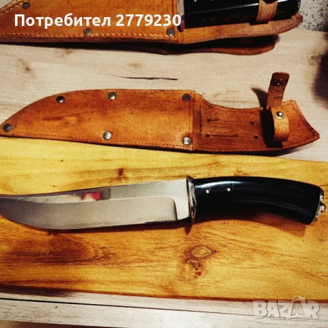 Колекционерски Ловен масивен нож , снимка 10 - Други ценни предмети - 50567382
