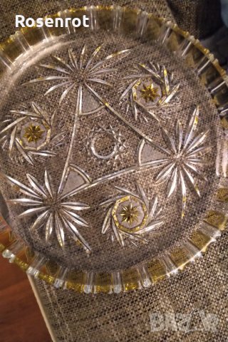 Бохемия кристален поднос  разпродажба , снимка 4 - Прибори за хранене, готвене и сервиране - 30274260