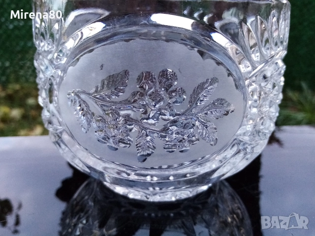 Руска кристална купа / ледарка, снимка 2 - Антикварни и старинни предмети - 52542332