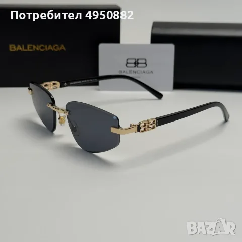 Дамски слънчеви очила Balenciaga Rimless BB Edition Black Cat Eye нови, снимка 3 - Слънчеви и диоптрични очила - 56161614