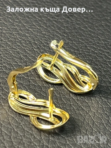Златни обеци  ЧИСТО НОВИ 14 карата 585 zlatni obeci zlaten gold, снимка 4 - Обеци - 53113691