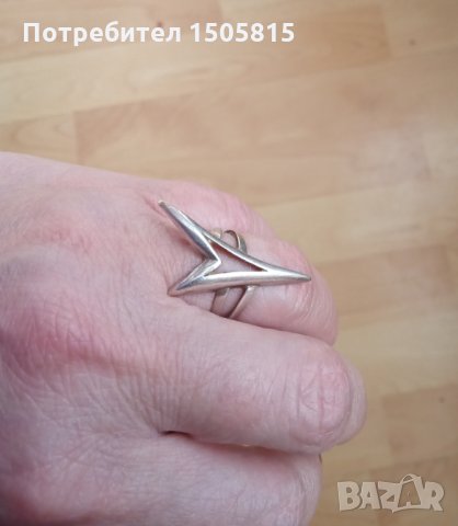 Уникален, креативен, сребърен 925 пръстен, снимка 1