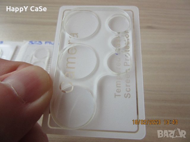 Samsung Galaxy S23 FE / S23 Ultra / S23+ / S23 / 3D 9H Стъклен протектор за камера твърдо стъкло, снимка 9 - Фолия, протектори - 39566938