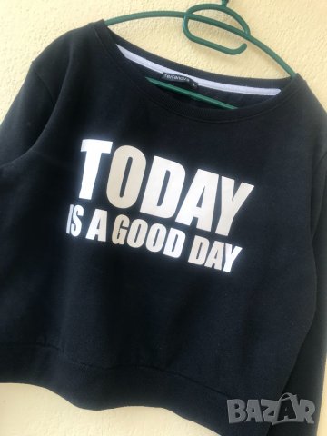 Къса блузка - Л, снимка 2 - Блузи с дълъг ръкав и пуловери - 35307638