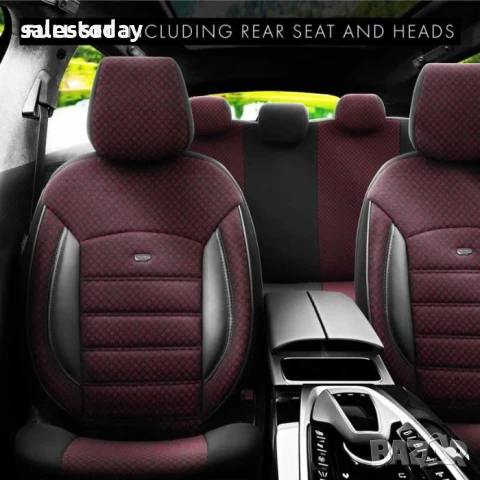 Тапицерия за кола, съвместими със странични AirBag въглавници, бордо, снимка 4 - Аксесоари и консумативи - 51215571