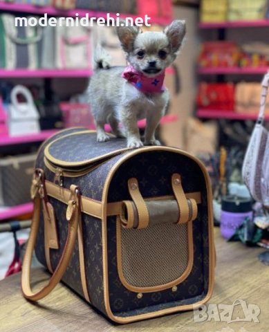Чанта куфар за куче Louis Vuitton код 51