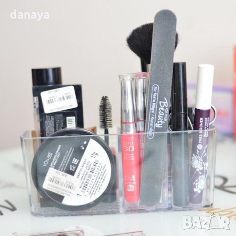 2664 Органайзер за гримове и козметика с 9 отделения поставка за червила, снимка 4 - Органайзери - 35375925