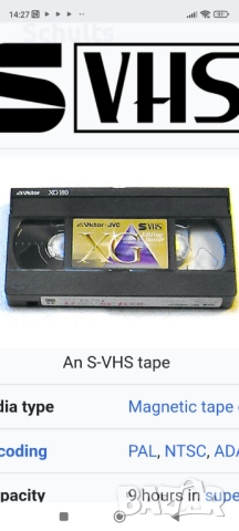 S - VHS видео касета купувам