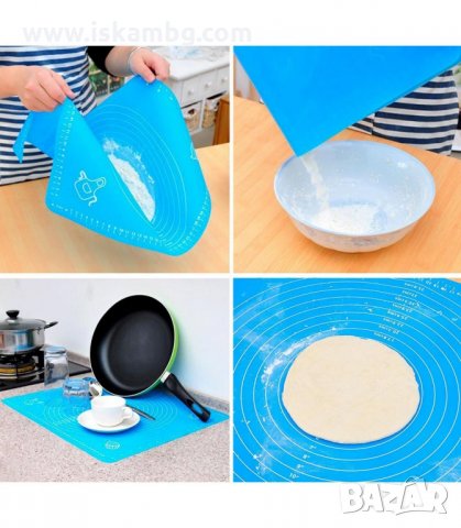 СИЛИКОНОВА ПОДЛОЖКА ЗА МЕСЕНЕ, ТОЧЕНЕ И ПЕЧЕНЕ 60Х40 СМ. - код 2156 , снимка 7 - Други - 33948407