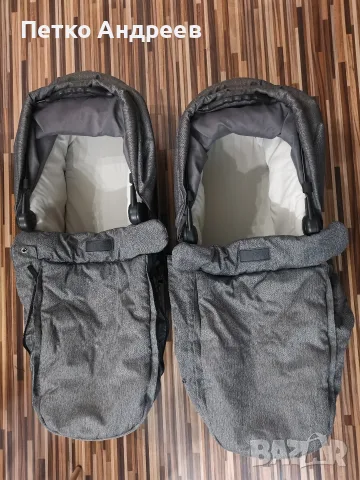 4 бр. Mountain Buggy – 2 кошници за кола Protect 0-13 кг + 2 коша Plus за новородено, снимка 16 - Стоки за близнаци - 55792451