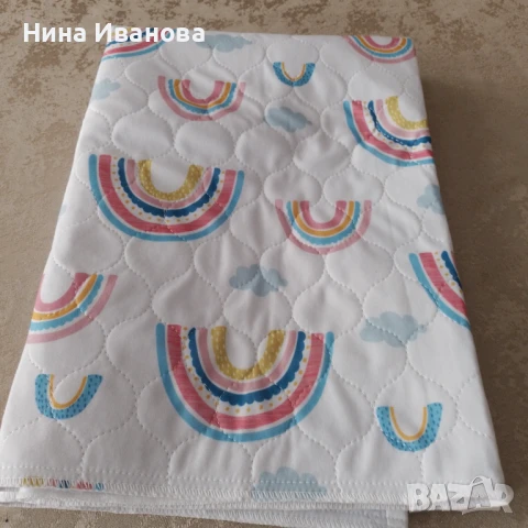 Покривало за детско легло подплатено