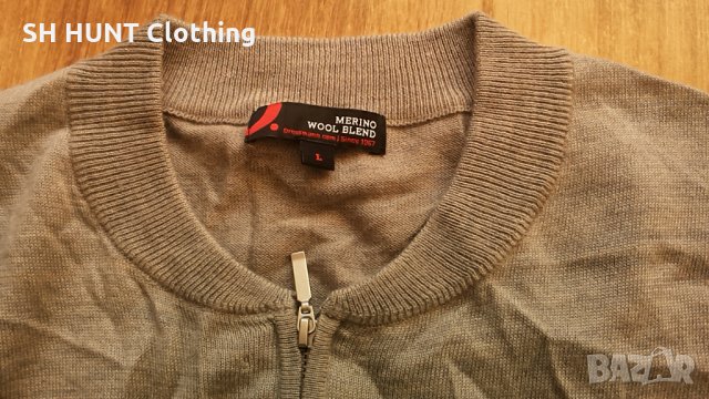 Dressmann of NORWAY 50% Merino Wool 50% Akryl за лов риболов и туризъм размер L термо блуза - 56, снимка 3 - Пуловери - 35643792