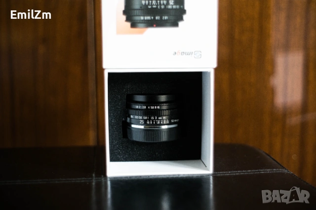 Ръчнофокусен Обектив за Sony E-Mount SG Image 25mm f/1.8 за APS-C, снимка 2 - Обективи и филтри - 54364998