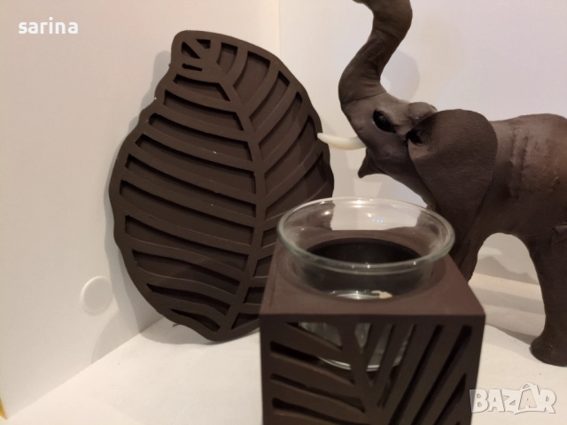 Свещник и слонче, снимка 2 - Декорация за дома - 52180847
