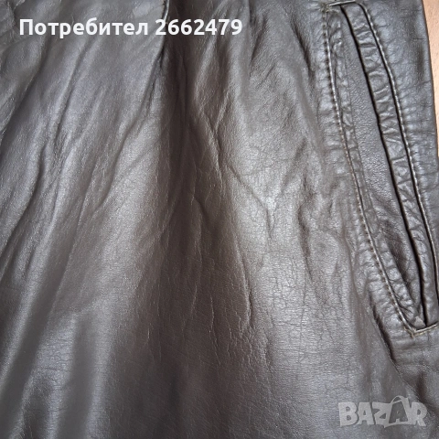 Продавам кожен панталон . 40 номер. , снимка 3 - Якета - 53017687