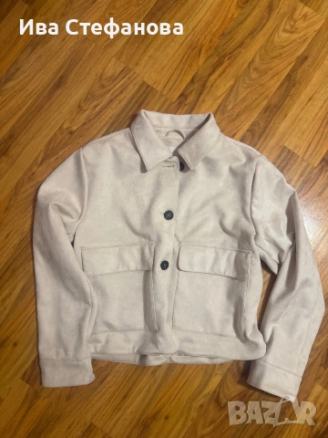 Ново пролетно есенно преходно яке сако  елегантно в крем бежов цвят , снимка 3 - Сака - 48091060