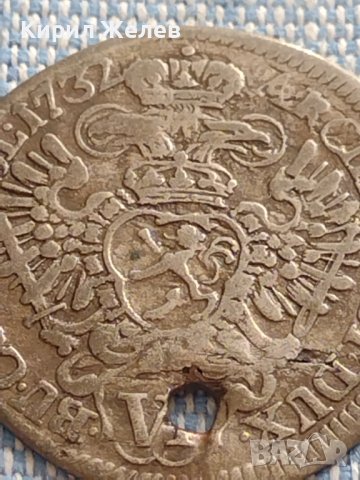 Сребърна монета 6 кройцера 1732г. Карл шести Прага Бохемия 13654, снимка 8 - Нумизматика и бонистика - 42915260
