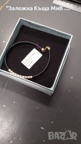 Мъжка Златна силиконова гривна 4.83гр, снимка 2 - Гривни - 52145505