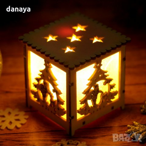 2619 Светеща коледна играчка с LED светлина 6.5см, снимка 2 - Декорация за дома - 35271823