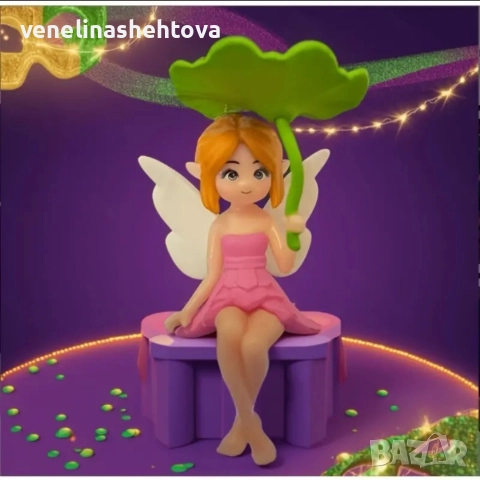 4 броя феи фея с листо фигурки за декорация на торта дома игра , снимка 3 - Други - 52842109