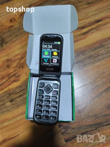 Нов SAIET - Link 4+ Умен мобилен телефон за възрастни хора 4G и Bluetooth - Големи бутони и букви..., снимка 2 - Motorola - 51589044