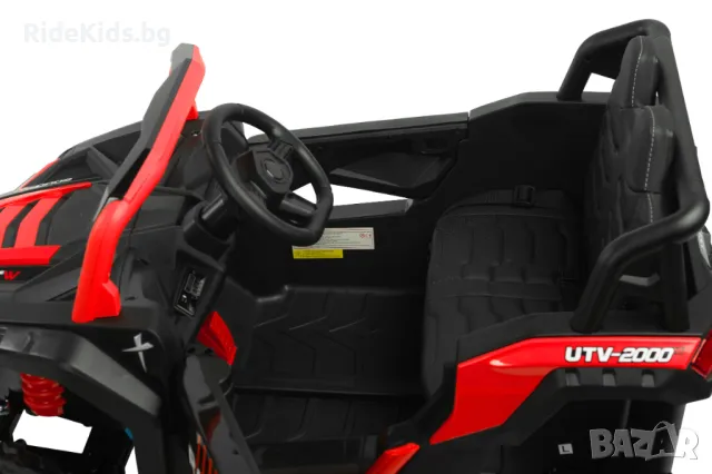 Офроуд акумулаторен автомобил AXEL – Червен, 4x4, с дистанционно и LED, снимка 14 - Детски велосипеди, триколки и коли - 50099511