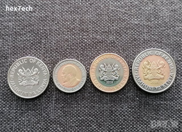 ❤️ ⭐ Лот монети Кения 4 броя ⭐ ❤️, снимка 2 - Нумизматика и бонистика - 40006515