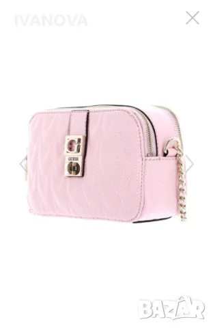Кросбоди розова чанта Guess, нова