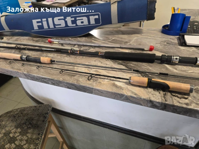 Комплект Въдици за риболов 3 броя въдици стойка и калъф, снимка 5 - Въдици - 53338554