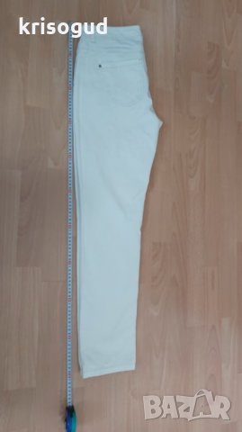 Елегантен дамски дънки, Kenny's, бели, 100% памук, Размер: 32 / М, снимка 6 - Дънки - 29426718